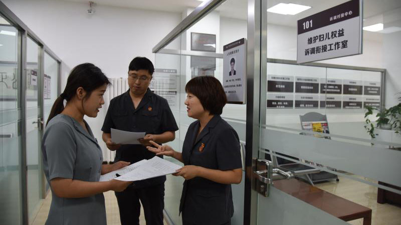 大連開發(fā)區(qū)法院專門設(shè)立了維護(hù)婦女權(quán)益訴調(diào)銜接工作室