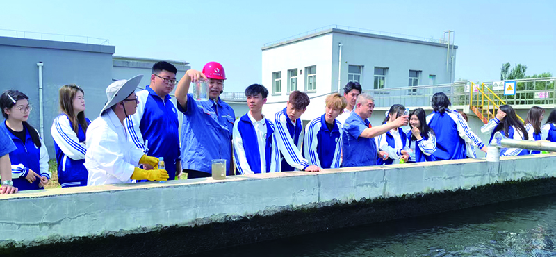 學生參觀鐵嶺市污水處理廠